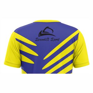 T-shirts unisexe à sublimation en polyester, streetwear, manches courtes, col rond, style sportif - Product Image 5