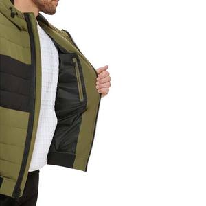 Chaquetas acolchadas de invierno ligeras con cuello levantado para hombre, diseño acolchado con burbujas de 2 bolsillos, lona a prueba de viento, estilo callejero delantero - Product Image 4