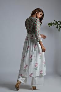 ชุดเดรสกางเกง kurta สไตล์ลิลลี่สีม่วงแดงแฟชั่นอินเดียชุดเดรสสำหรับผู้หญิง - Product Image 5