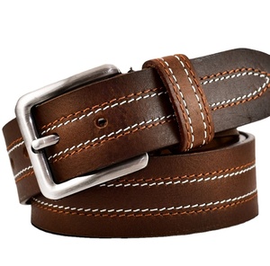 100% FULL GRAIN Leather <b>Belts</b> Casual Dress Jeans <b>Belt</b> Black Brown <b>Trouser</b> 2023 Best-Selling Leather <b>Belt</b> - Product Image 1