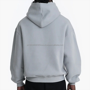 Customized Hoodie Oversized drop shoulder boxy fit hot selling High Quality Streetwear 500gsm 100% Cotton basics cotton <b>blended</b> - Product Image 5