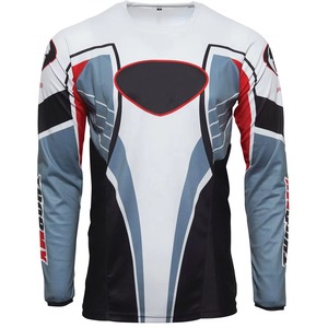 Conjunto de Uniforme de Carreras de Motocross, Combinación de Jersey y Pantalones Cortos, Verano, Impermeable, Transpirable, Poliéster/Algodón, Personalizable - Product Image 3