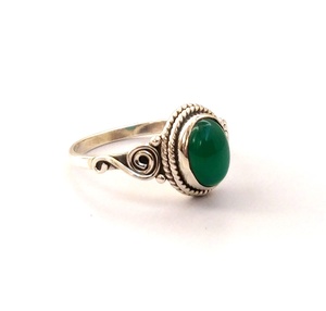 Anillo de Plata de Ley 925 con gema de ónix natural, joyería hecha a mano, diseño clásico, fabricante de la India - Product Image 1