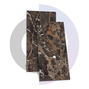 Modern Classic 600x1200MM Brushe Brown High Glossy Tiles 24X48 para función de ladrillo refractario de pared interior Las mejores tarifas - Product Image 1