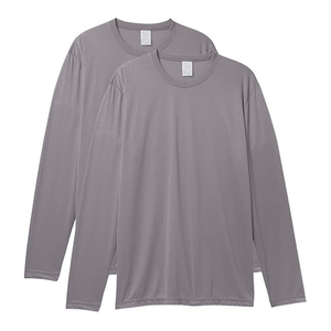 Fabricante poliéster/algodón SPF UPF50 + protección solar UV secado rápido transpirable ajuste suelto Casual hombres logotipo personalizado manga larga - Product Image 1