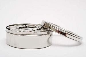 KING boîte à épices magnétique 7 pièces boîte à épices en acier inoxydable boîtes d'assaisonnement boîte à condiments avec supports d'assiettes murales - Product Image 4