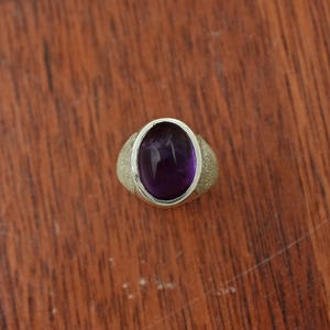 Anillo Clásico de Plata de Ley 925 para Mujer, Anillo Hecho a Mano con Piedra Preciosa de Amatista, Estilo Bohemio, Regalo para Mamá - Product Image 3