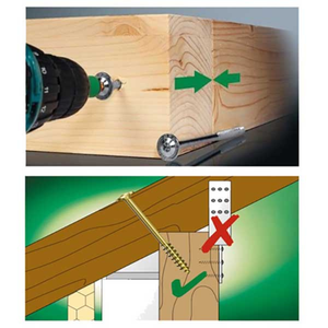 Viti autoforanti per legno blu, diametro 6,0 mm, zincate bianche, lunghezza 240 mm, 100 pezzi per confezione - Product Image 3