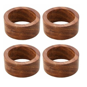 Porte-serviettes décoratif en bois de manguier fabriqué à la main avec le meilleur design pour un restaurant à thème rustique ou un usage domestique - Product Image 3