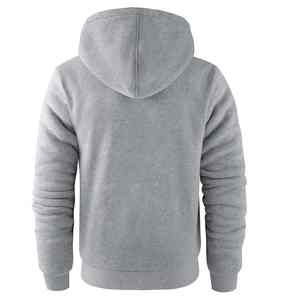 Wholesale Custom High Quality Basics Cotton Blended Men Thick Winter Customized Men's Zipper Inner <b>Fur</b> <b>Hoodie</b> - Product Image 6