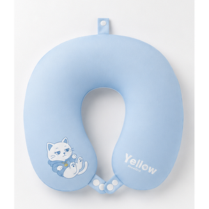 Oreiller de voyage portable en mousse à mémoire de forme en U, imperméable, avec logo personnalisé, lavable en machine, pour utilisation en voiture - Product Image 1