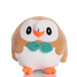 Llavero y Bolsa de Peluche de Rowlet Marrón de Pokémon, Súper Suaves, de Algodón, para Niños y Promociones, Relleno de Algodón PP - Product Image 1