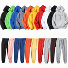 Custom <b>Men</b> Streetwear Tracksuit High Quality Flare Sweat <b>Pants</b> Blank Unisex Hoodie and Stacked Jogger Set - Product Image 5