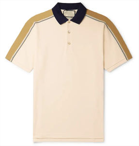 เสื้อโปโลแขนสั้นของผู้ชายเสื้อคอตตอนแบบ100% สไตล์วินเทจผ้าไหมพิมพ์โลโก้สกรีนออกแบบได้ตามต้องการ2025 - Product Image 4