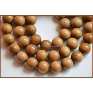 Cuentas de sándalo de Mysore auténticas para pulseras de oración de lujo y collares Mala disponibles a un precio atractivo - Product Image 3