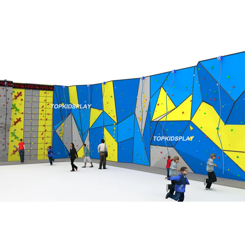 Indoor playground high quality kids and adults climbing rock climbing wall For Sale