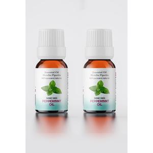ชุดน้ำมันหอมระเหยเปปเปอร์มินต์บริสุทธิ์ 100% 2 ชิ้น ขนาด 2x10 มล. ผลิตในตุรกี - Product Image 2