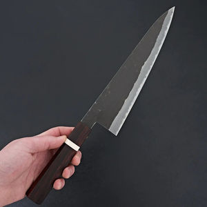 Hand <b>Forged</b> Damascus Steel Chef Knife with Customized Wooden Handle 8 Inch Blade OEM Logo Custom Packaging Customizable Options - Product Image 2