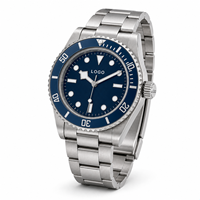 Nouvelle montre mécanique automatique pour homme avec logo personnalisé, cristal saphir, étanche 5ATM, acier inoxydable, 41 mm, OEM disponible, 157