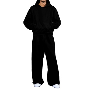 Sudadera con Capucha para Hombre, Personalizada, de Felpa Gruesa, Transpirable, Ecológica, Holgada, con Hombros Caídos, para Invierno, Color Sólido, Corte Regular - Product Image 1