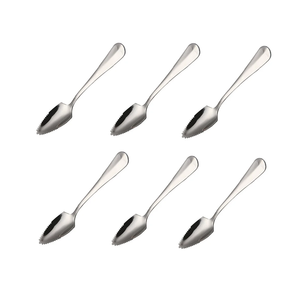 Cubiertos de postre de acero inoxidable de la mejor calidad, productos de cuchara, cubiertos, cuchara de cítricos medio dentada, la mejor venta - Product Image 6