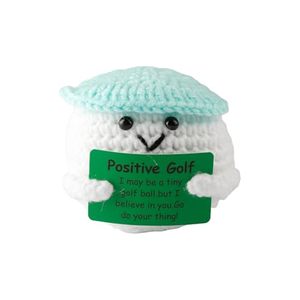 Balle de golf en laine faite à la main, crochetée, amusante, cadeau d'entraînement émotionnel pour golfeur adulte, jouet de golf unique pour <span class=keywords><strong>anniversaire</strong></span> - Product Image 2