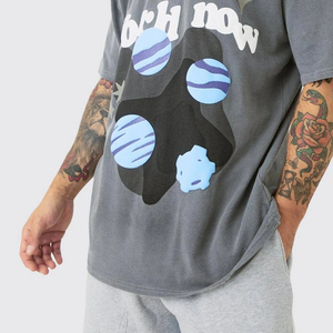 T-shirts de haute qualité, design unique, fabriqués au Pakistan, tissu respirant, uni, été, écologique, séchage rapide, impression puff - Product Image 5