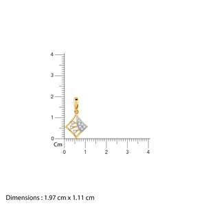 Colgante de diamante cultivado en laboratorio de la colección GIVA Heer en oro con diseño de rombos - Product Image 4