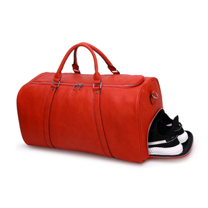 Sac de voyage en cuir PU, vente en gros, sac de week-end personnalisé - Product Image 1
