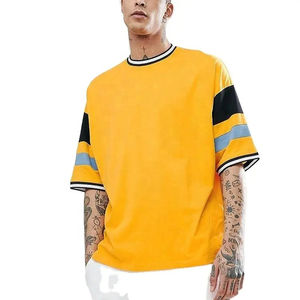 T-shirt streetwear surdimensionné en molleton de rue 220g 100% coton personnalisé vintage pour hommes Hip Hop - Product Image 1