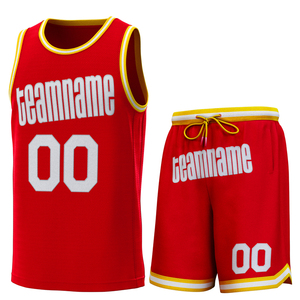 Vêtements de basket-ball personnalisés pour jeunes, imprimés en maille réversible, kits d'uniformes de basket-ball à sublimation vierge - Product Image 3