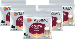 Cápsulas de Café Tassimo Cost'a Latte Tueste Medio x8 (Paquete de 5, Total 40 Bebidas) - Product Image 6
