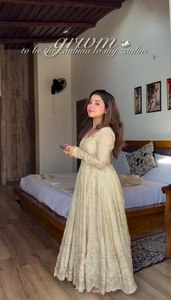 Nouvelle Arrivée 2026 – Tissu en Fausse Fourrure Couleur Personnalisée avec Broderie et Sequins pour Robe de Soirée / Salwar Kameez Stole Été - Product Image 2