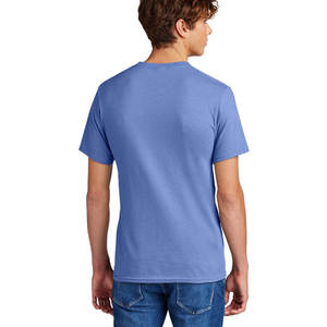 Camiseta de algodón Premium para hombre con cuello redondo y peso pesado, camisetas de manga corta de talla 100% de algodón de alta calidad con logotipo personalizado - Product Image 2