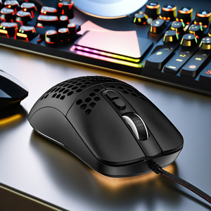 RGB ışıkları ile profesyonel kablolu USB optik oyun fare ayarlanabilir arka ışık, sağlak tarzı, ofis temel - Product Image 6