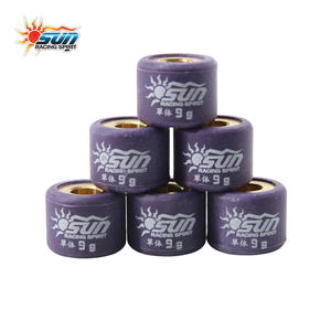 Poids de rouleaux CVT de performance SUN Racing MIO100 |   Laiton 9G 15x12mm |   Fabriqué à Taïwan |   Nouvel ensemble de 6 pièces |   Accélération en douceur - Product Image 1