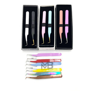 Pinzas de Extensión de Pestañas de Calidad Profesional para Pestañas Clásicas, Ligeras y Antiestáticas - Product Image 1