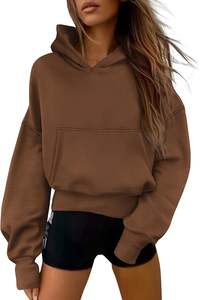 Sudaderas con Capucha para Mujer, Otoño 2026, Manga Larga, Media Cremallera, Sudaderas Cortas, Sudaderas Promocionales - Product Image 3