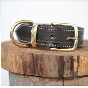 Collar para perro Rancher Deluxe, 32mm, marrón oscuro - Product Image 1