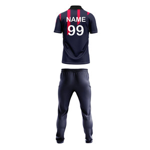 เสื้อโปโลแขนสั้นชุดคริกเก็ตแบบซับลิเมชั่น - Product Image 2