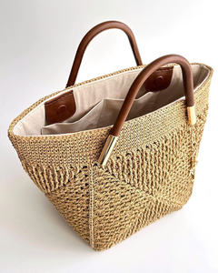 BOLSO PIEL RAFIA PAJA AL POR MAYOR - Product Image 2