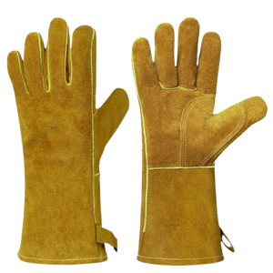 ถุงมือหนังวัวแยกแบบเสริมประสิทธิภาพเสื้อผ้านิรภัยสะท้อนแสงสารหน่วงไฟสำหรับพนักงานดับเพลิง - Product Image 5