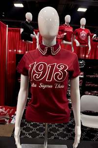 Cho 1913 Hy Lạp Trang Phục Cao Cấp Thêu O-Cổ Drop Shoulder T-Shirt Người Đàn Ông <span class=keywords><strong>Dst</strong></span> Sorority Đồ Trang Phục 100% Cotton - Product Image 4