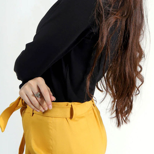 Casual Solid Color Latest Style Women Tshirts Wholesale Latest Design Women Blank 100% Cotton Stretchable Women T-shirts - Product Image 6