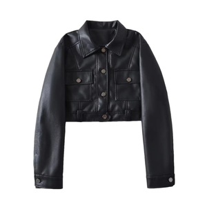 Ropa de calle Moda Mujer Ropa de cuero Ropa de mujer Chaqueta Chaquetas de talla grande Ropa de mujer - Product Image 3