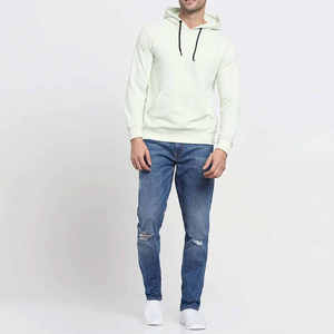 Quantité en vrac plaine teint séchage rapide hommes sweat à capuche fabriqué dans le meilleur matériau couleur unie grande taille hommes sweats à capuche et sweat-shirts - Product Image 4
