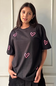 Qualité supérieure Impression personnalisée Épaule tombante Conception surdimensionnée T-Shirt Femme 240 GSM Attrayant Multi Couleurs du Bangladesh - Product Image 5