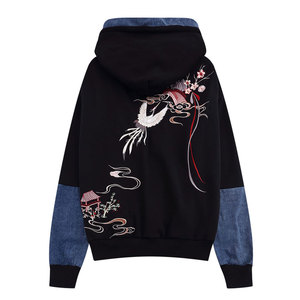 Sweat à Capuche Surdimensionné avec Épaule Goutte Broderie Logo Nouvelle Arrivée Patch Sweat à Capuche Brodé pour Hommes - Product Image 2