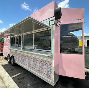 Camión de Comida Rápida Móvil Mini de 4 Ruedas para Calle Comercial, Blanco, Pequeño, de Acero Inoxidable, para Hot Dogs y Helados, con Cocina Completa - Product Image 4