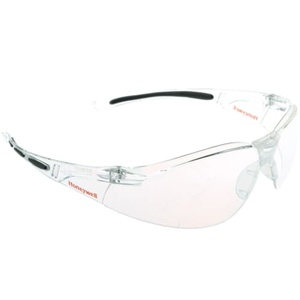 Honeywell A800 Lunettes de sécurité transparentes anti-rayures Lunettes de protection avec cadre en PC et lentille en polycarbonate certifiées EN166 - Product Image 1